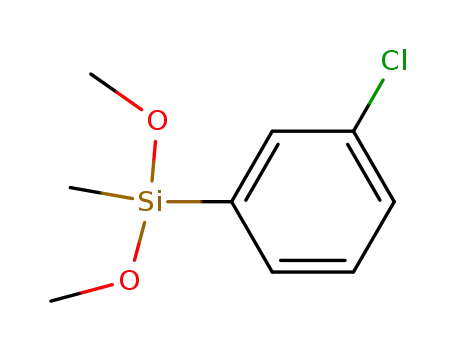 Molecular Structure of 17881-25-3 (Dimethoxy-methyl-<3-chlor-phenyl>-silan)
