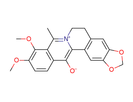 13-hydroxy-9,10-dimethoxy-8-methyl-5,6-dihydro-[1,3]dioxolo[4,5-<i>g</i>]isoquino[3,2-<i>a</i>]isoquinolinylium betaine