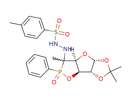 (5Ξ)-5-(hydroxy-phenyl-phosphinoyl)-<i>O</i><sup>1</sup>,<i>O</i><sup>2</sup>-isopropylidene-5-[<i>N</i>'-(toluene-4-sulfonyl)-hydrazino]-α-<i>D</i>-<i>xylo</i>-5,6-dideoxy-hexofuranose (Ξ)-5->3-lactone