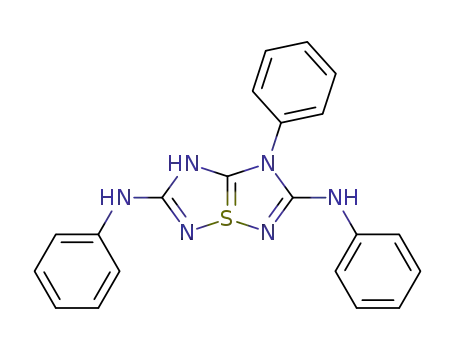 1,<i>N</i>,<i>N</i>'-triphenyl-1,5(7)-dihydro-4λ<sup>4</sup>-[1,2,4]thiadiazolo[5,1-<i>e</i>][1,2,4]thiadiazole-2,6-diamine