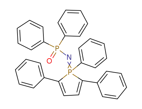 diphenylphosphinic acid 1,2,5-triphenyl-1<i>H</i>-1λ<sup>5</sup>-phosphol-1-ylideneamide