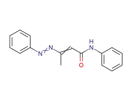 Molecular Structure of 63743-22-6 (2-Butenamide, N-phenyl-3-(phenylazo)-)