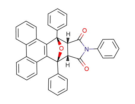 9,11,13-triphenyl-(9a<i>c</i>,12a<i>c</i>)-9,9a,12a,13-tetrahydro-9<i>r</i>,13<i>c</i>-epioxido-phenanthro[9,10-<i>f</i>]isoindole-10,12-dione