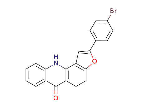 2-(4-bromo-phenyl)-5,11-dihydro-4<i>H</i>-furo[2,3-<i>c</i>]acridin-6-one