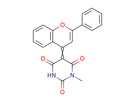 1-methyl-5-(2-phenyl-chromen-4-ylidene)-pyrimidine-2,4,6-trione