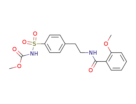 Carbamic acid, [[4-[2-[(2-methoxybenzoyl)amino]ethyl]phenyl]sulfonyl]-,
methyl ester