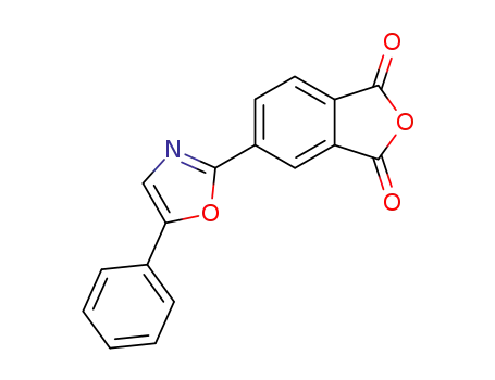 Molecular Structure of 66788-83-8 (1,3-Isobenzofurandione, 5-(5-phenyl-2-oxazolyl)-)