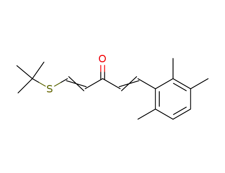 (1E,4E)-1-tert-Butylsulfanyl-5-(2,3,6-trimethyl-phenyl)-penta-1,4-dien-3-one