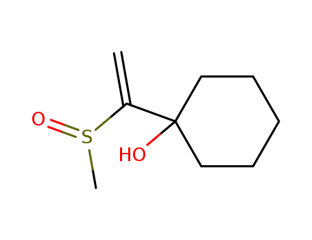 Molecular Structure of 74338-91-3 (1-hydroxy-1-(1-methylsulphinylethenyl)cyclohexane)