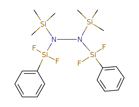Molecular Structure of 65160-52-3 (Hydrazine, 1,2-bis(difluorophenylsilyl)-1,2-bis(trimethylsilyl)-)