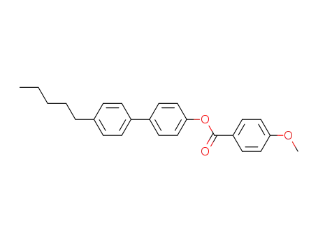 Molecular Structure of 59748-28-6 (4-Methoxy-benzoic acid 4'-pentyl-biphenyl-4-yl ester)