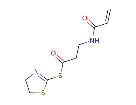 Propanethioic acid, 3-[(1-oxo-2-propenyl)amino]-,
S-(4,5-dihydro-2-thiazolyl) ester