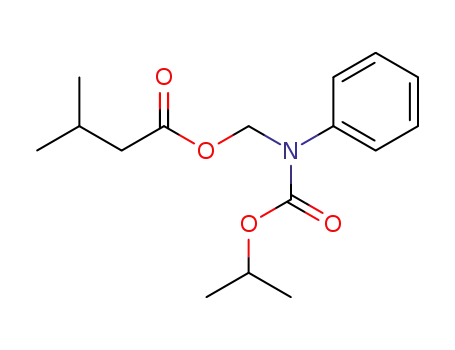 Molecular Structure of 50887-99-5 (3-Methyl-butyric acid (isopropoxycarbonyl-phenyl-amino)-methyl ester)