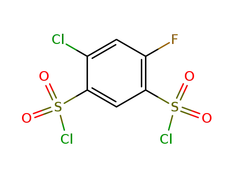6-Fluor-4-chlor-benzol-disulfonsaeure-(1,3)-dichlorid
