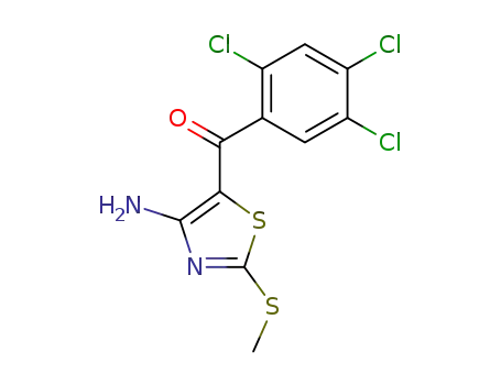 (4-amino-2-methylsulfanyl-thiazol-5-yl)-(2,4,5-trichloro-phenyl)-methanone