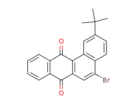 Molecular Structure of 62452-72-6 (Benz[a]anthracene-7,12-dione, 5-bromo-2-(1,1-dimethylethyl)-)
