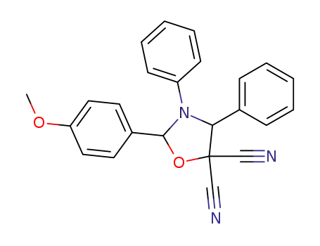 2-(4-methoxy-phenyl)-3,4-diphenyl-oxazolidine-5,5-dicarbonitrile