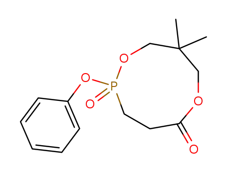 1,6,2-Dioxaphosphonan-5-one, 8,8-dimethyl-2-phenoxy-, 2-oxide
