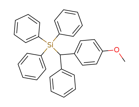 <(p-Methoxy-phenyl)-phenyl-methyl>-triphenyl-silan