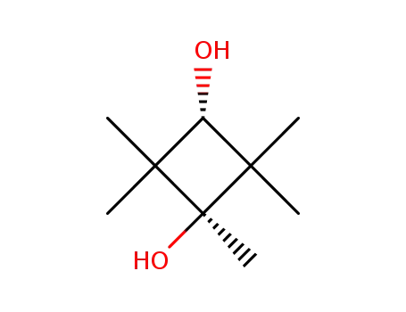 Molecular Structure of 10477-60-8 (trans-2,2,4,4-Methyl-cyclobutandiol-(1ref,3trans))