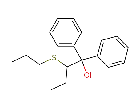 1,1-Diphenyl-2-propylsulfanyl-butan-1-ol