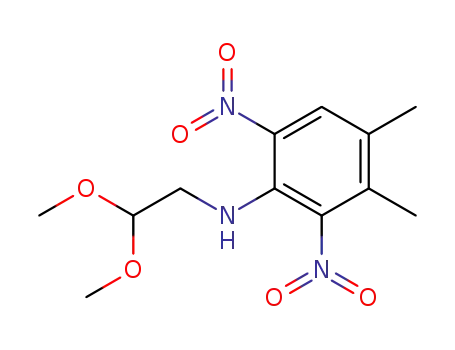 Molecular Structure of 41179-98-0 (Benzenamine, N-(2,2-dimethoxyethyl)-3,4-dimethyl-2,6-dinitro-)