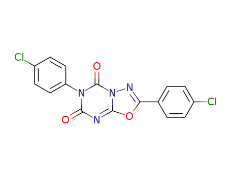 2,6-bis-(4-chloro-phenyl)-[1,3,4]oxadiazolo[3,2-<i>a</i>][1,3,5]triazine-5,7-dione