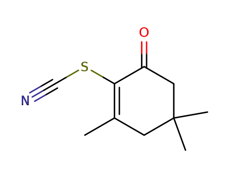 2-Thiocyanato-3,5,5-trimethyl-2-cyclohexenon