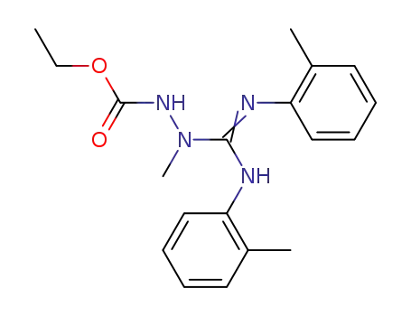 3<N,N'-Di(o-tolyl)-formamidino>-3-methyl-ethyl-carbazat