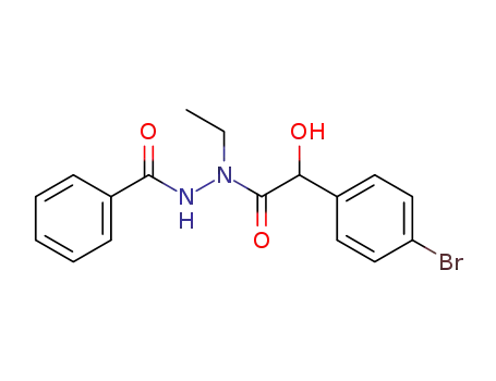 Benzoic acid N'-[2-(4-bromo-phenyl)-2-hydroxy-acetyl]-N'-ethyl-hydrazide