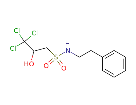 3,3,3-Trichloro-2-hydroxy-propane-1-sulfonic acid phenethyl-amide