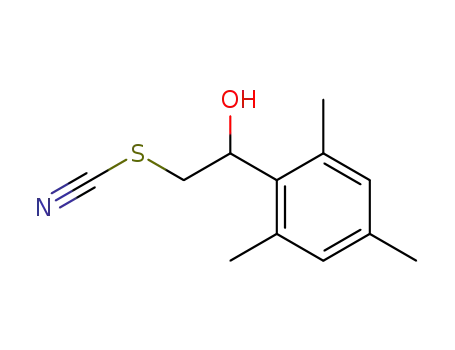 1-(2.4.6-Trimethylphenyl)-1-hydroxy-2-thiocyanoethan