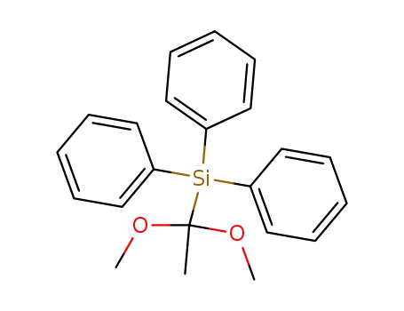 <α,α-Dimethoxy-aethyl>-triphenylsilan