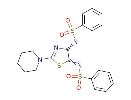 4,5-bis-benzenesulfonylimino-2-piperidin-1-yl-4,5-dihydro-thiazole