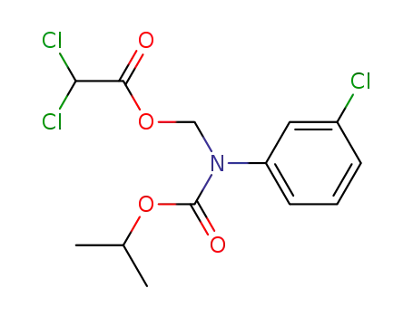 Molecular Structure of 40151-73-3 (Dichloro-acetic acid [(3-chloro-phenyl)-isopropoxycarbonyl-amino]-methyl ester)