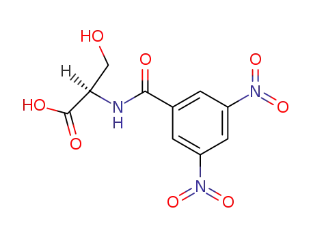 Molecular Structure of 143492-64-2 (D-Serine, N-(3,5-dinitrobenzoyl)-)
