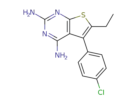 Thieno[2,3-d]pyrimidine-2,4-diamine, 5-(4-chlorophenyl)-6-ethyl-