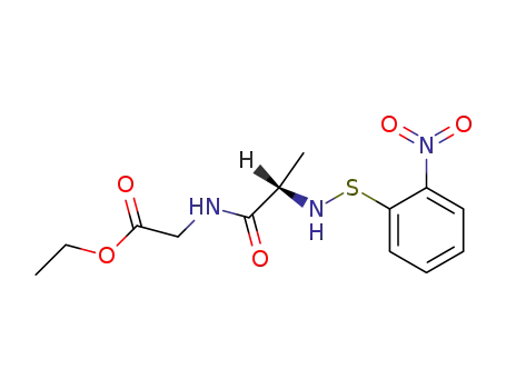 Glycine, N-[N-[(2-nitrophenyl)thio]-L-alanyl]-, ethyl ester