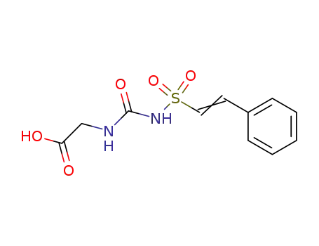 Glycine, N-[[[(2-phenylethenyl)sulfonyl]amino]carbonyl]-