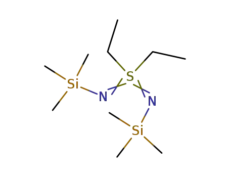 Molecular Structure of 51664-81-4 (Ethane, 1,1'-[bis(trimethylsilyl)sulfonodiimidoyl]bis-)