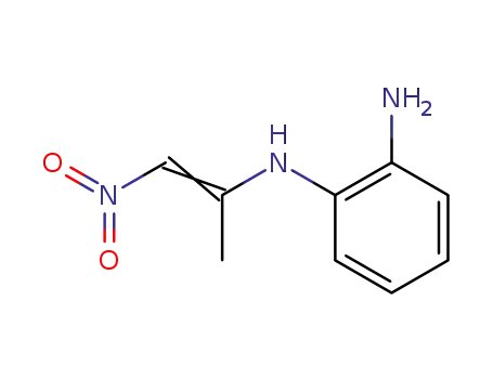 Molecular Structure of 62875-00-7 (1,2-Benzenediamine, N-(1-methyl-2-nitroethenyl)-)
