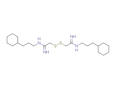 Molecular Structure of 90379-59-2 (Ethanimidamide, 2,2'-dithiobis[N-(3-cyclohexylpropyl)-)