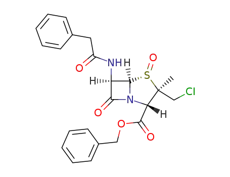 10-chloro-1α-oxo-6β-(2-phenyl-acetylamino)-1λ<sup>4</sup>-penicillanic acid benzyl ester