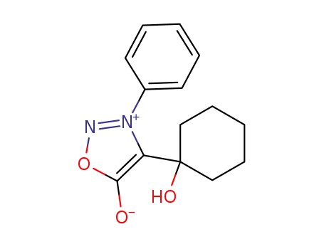 Molecular Structure of 38532-41-1 (4-(1-hydroxy-cyclohexyl)-3-phenyl-sydnone)