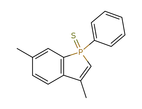 Molecular Structure of 63935-76-2 (1H-Phosphindole, 3,6-dimethyl-1-phenyl-, 1-sulfide)