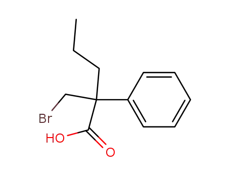 2-Brommethyl-2-phenyl-pentansaeure