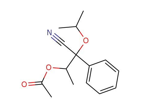 Benzeneacetonitrile, a-[1-(acetyloxy)ethyl]-a-(1-methylethoxy)-