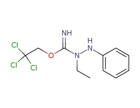 1-Ethyl-2-phenyl-1-(2,2,2-trichlorethylcarbimidoyl)-hydrazin