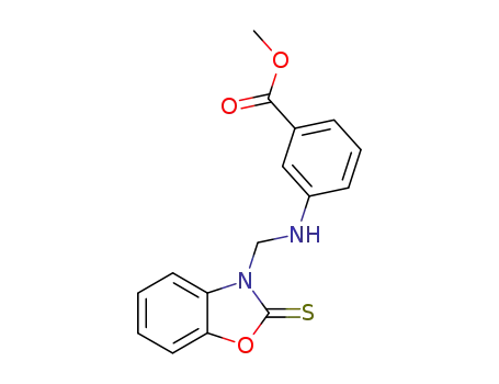 3-[(2-thioxo-benzooxazol-3-ylmethyl)-amino]-benzoic acid methyl ester