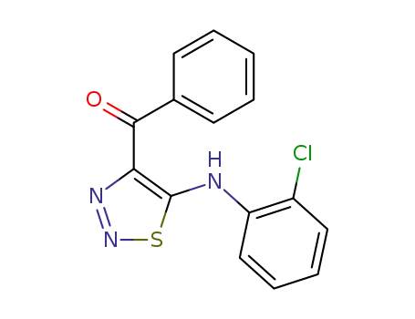 Molecular Structure of 1863-18-9 ([5-(2-chloro-anilino)-[1,2,3]thiadiazol-4-yl]-phenyl-methanone)